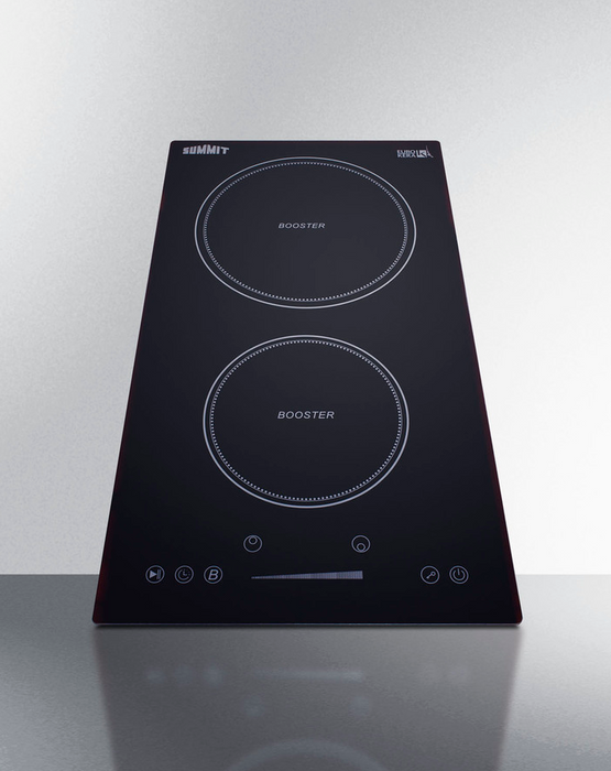 Summit 12" Wide 208-240V 2-Zone Induction Cooktop Refrigerator Accessories Summit Appliance