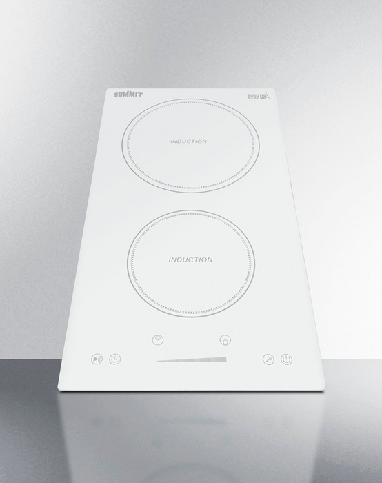 Summit 12" Wide 208-240V 2-Zone Induction Cooktop Refrigerator Accessories Summit Appliance