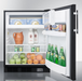 Summit 24" Wide Break Room Refrigerator-Freezer Refrigerator Accessories Summit Appliance   