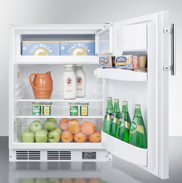 Summit 24" Wide Break Room Refrigerator-Freezer Refrigerator Accessories Summit Appliance