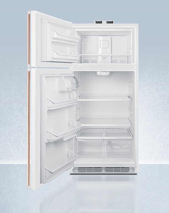 Summit 30" Wide Break Room Refrigerator-Freezer with Antimicrobial Pure Copper Handle Refrigerator Accessories Summit Appliance
