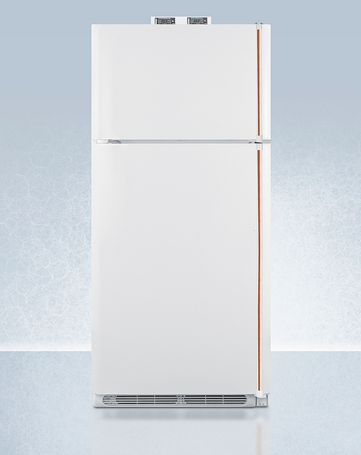 Summit 30" Wide Break Room Refrigerator-Freezer with Antimicrobial Pure Copper Handle Refrigerator Accessories Summit Appliance