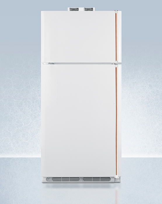 Summit 30" Wide Break Room Refrigerator-Freezer with Antimicrobial Pure Copper Handle Refrigerator Accessories Summit Appliance