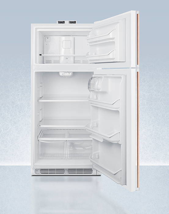 Summit 30" Wide Break Room Refrigerator-Freezer with Antimicrobial Pure Copper Handle Refrigerator Accessories Summit Appliance