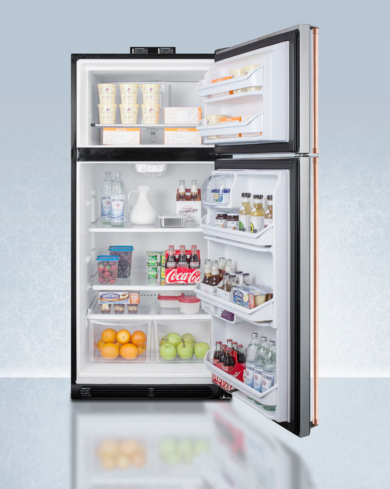 Summit 30" Wide Break Room Refrigerator-Freezer with Antimicrobial Pure Copper Handles Refrigerator Accessories Summit Appliance