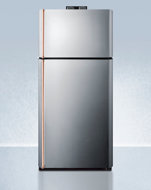 Summit 30" Wide Break Room Refrigerator-Freezer with Antimicrobial Pure Copper Handles Refrigerator Accessories Summit Appliance