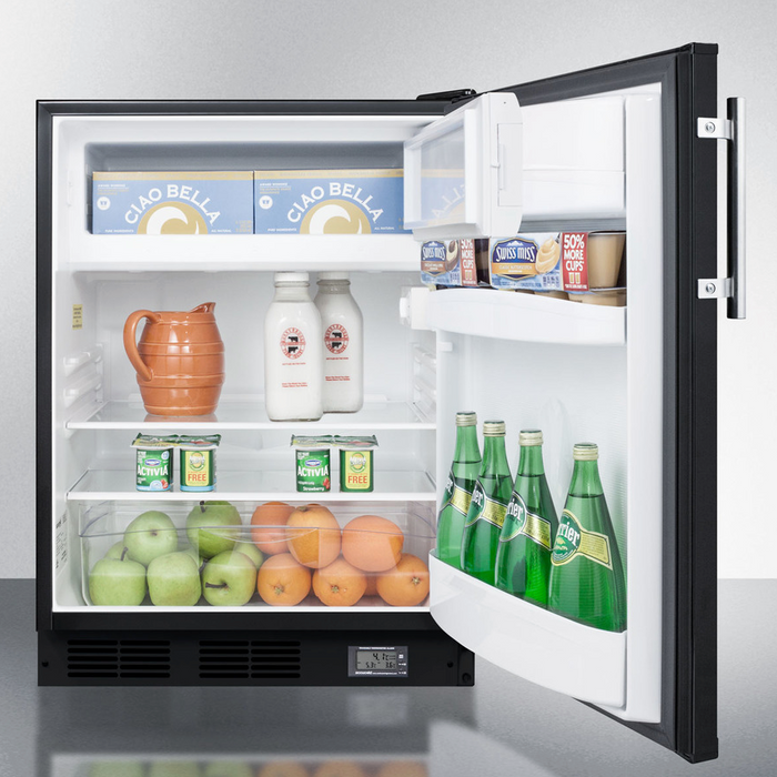 Summit 24" Wide Break Room Refrigerator-Freezer, ADA Compliant Refrigerator Accessories Summit Appliance