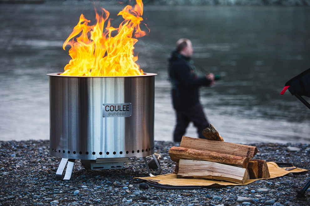 Coulee 21" Fire Pit Kit, Post, Fabric Cover, Fire Poker Fire Sprinklers CG Products