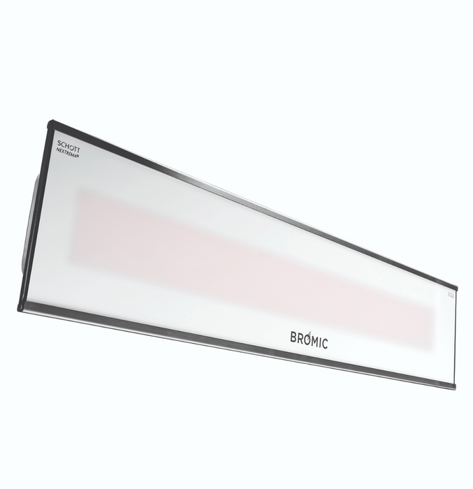 Bromic Heating BH0320007 White Platinum Smart-Heat Electric Outdoor Patio Heater - 240V, 2300W Patio Heater Covers CG Products