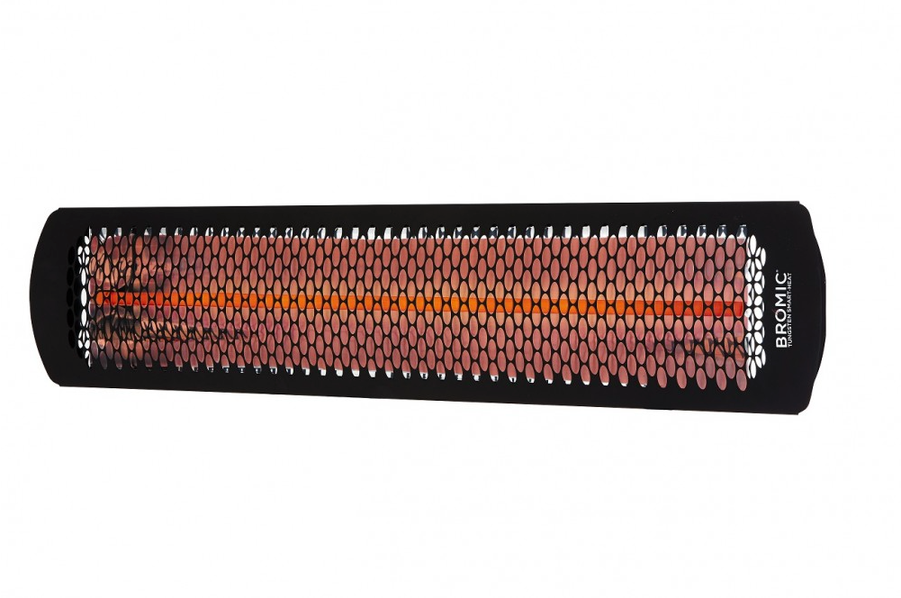 Bromic Heating BH0420030 Black Tungsten Smart-Heat Electric Outdoor Patio Heater - 220/240V, 2000W Patio Heater Covers CG Products