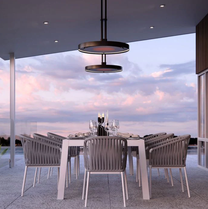 Bromic Eclipse Smart-Heat Electric Pendant Heater, Twin Pole, 3300W- BH0920001 Patio Heater Covers CG Products