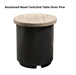 American Fyre Designs Chiseled 39-Inch Round Gas Fire Pit Fireplaces CG Products   