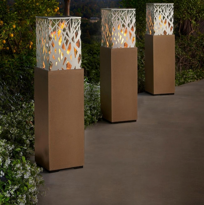 American Fyre Designs Nest 66-Inch Tall Outdoor Gas Fire Lantern Fireplaces CG Products   
