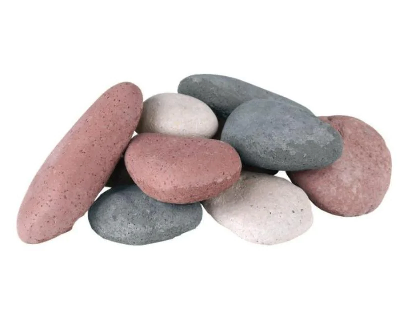 American Fyre Designs Decorative Stones for Gas Fire Pits Fireplaces CG Products River Rock Fyre Stone (10 pcs)