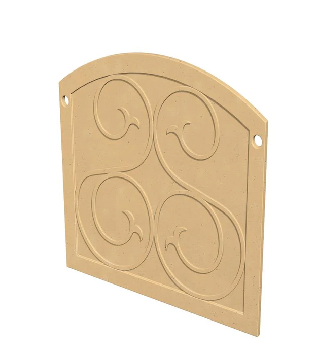 American Fyre Designs GFRC Protector Plate for Cordova Fireplace Fireplaces CG Products Cafe Blanco Reduced & Grand Cordova