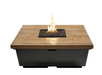 American Fyre Designs Contempo 44-Inch "Reclaimed Wood" Square Gas Fire Pit Table Fireplaces CG Products French Barrel Oak Manual Ignition System 