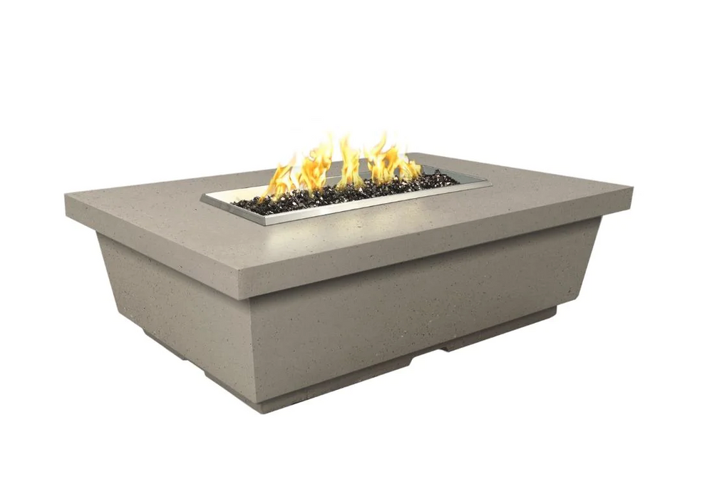American Fyre Designs Contempo 52-Inch Concrete Rectangular Gas Fire Pit Table Fireplaces CG Products   