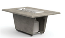 American Fyre Designs Cosmopolitan 54-Inch Concrete Rectangular Gas Fire Pit Table Fireplaces CG Products   