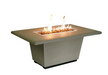 American Fyre Designs Cosmopolitan 54-Inch Concrete Rectangular Gas Fire Pit Table Fireplaces CG Products Smoke Manual Ignition System 
