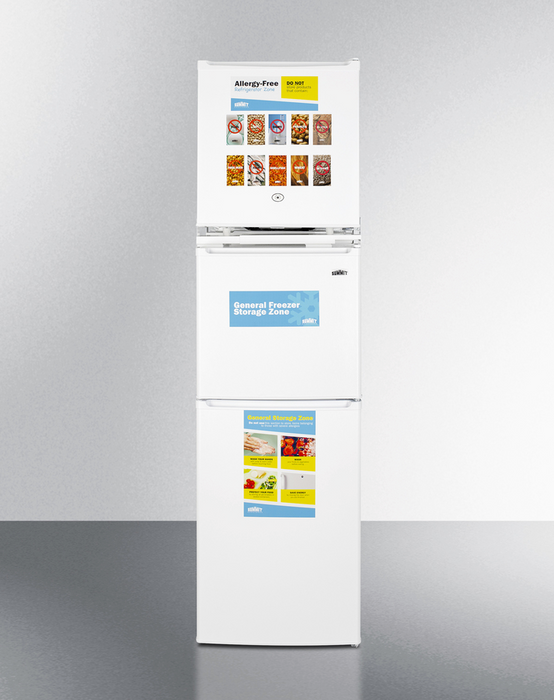 Summit 19" Wide Allergy-Free Refrigerator/General Purpose Refrigerator-Freezer Combination Refrigerator Accessories Summit Appliance