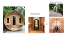 Dundalk Canadian Timber White Cedar Tranquility Outdoor | 2-4 People | Wood or Electric Heater sauna Dundalk Leisurecraft Dundalk Canadian Timber White Cedar Tranquility Outdoor +Harvia M3 Wood Burning Heater with Rocks + Chimney  