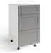 Home Three Drawer Cabinet furniture New Age Grey 18'' 