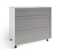 Home Three Drawer Cabinet furniture New Age Grey 36'' 