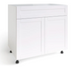 Home Two Door with Single Drawer Cabinet furniture New Age White 36'' 