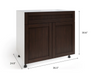 Home Two Door with Single Drawer Cabinet furniture New Age   