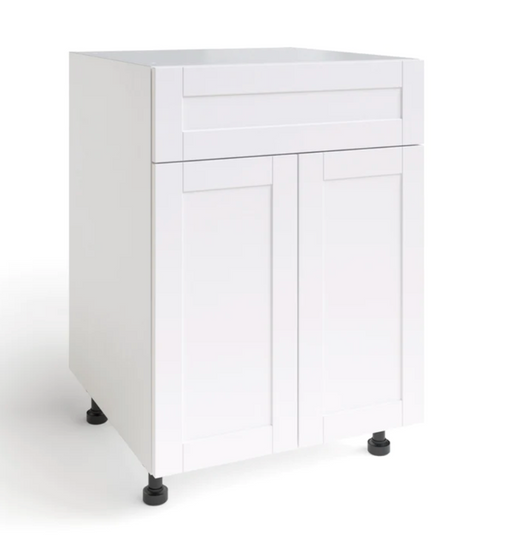 Home Two Door with Single Drawer Cabinet furniture New Age White 24'' 