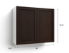 Home Two Door Wall Cabinet 30.6H furniture New Age   