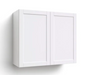 Home Two Door Wall Cabinet 30.6H furniture New Age White 36'' 