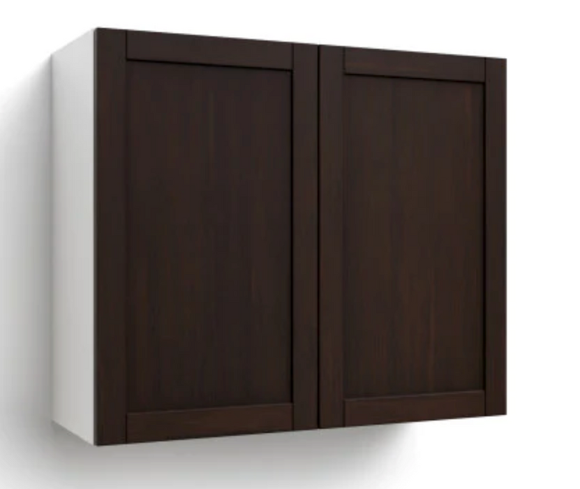 Home Extended Two Door Wall Cabinet 36.5 H furniture New Age Espresso 36'' 