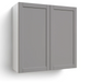 Home Extended Two Door Wall Cabinet 36.5 H furniture New Age Grey 36'' 