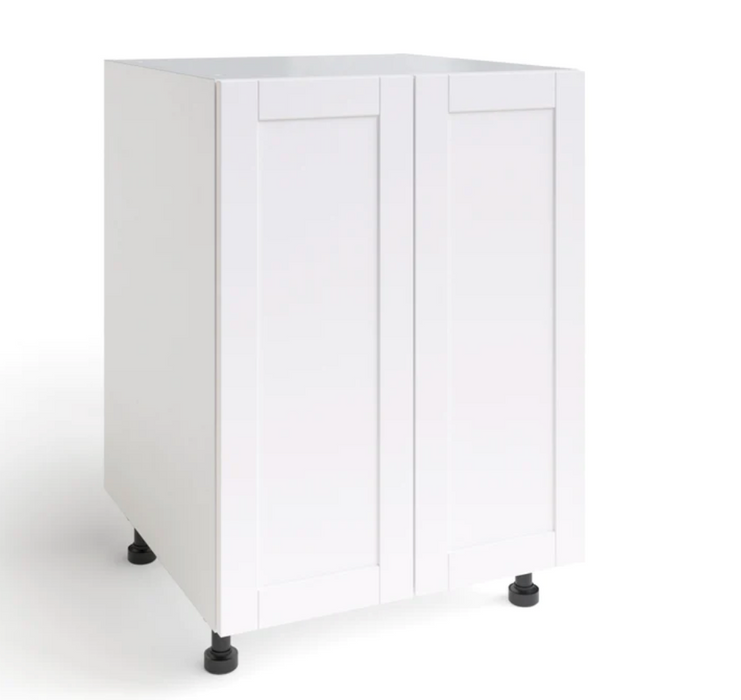 Home Two Door Base Cabinet furniture New Age White 24'' 