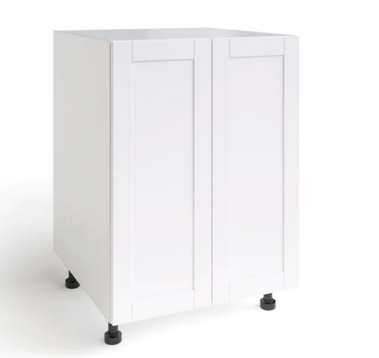 Home Two Door Base Cabinet furniture New Age White 24''