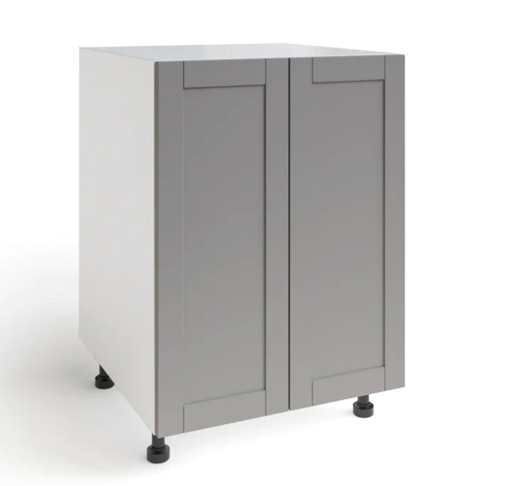 Home Two Door Base Cabinet furniture New Age Grey 24'' 