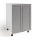 Home Two Door Base Cabinet furniture New Age Grey 24'' 