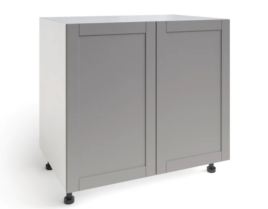 Home Two Door Base Cabinet furniture New Age Grey 36'' 