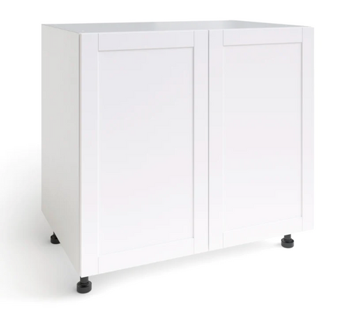 Home Two Door Base Cabinet furniture New Age White 36'' 
