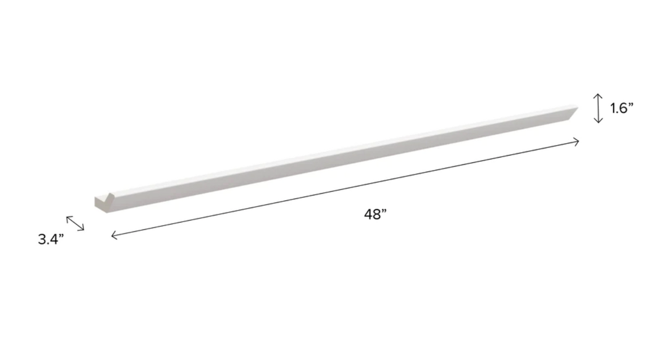 Home Crown Moulding furniture New Age White 48''
