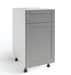 Home One Door, Single Drawer Cabinet, 18 Inch furniture New Age Grey Right 