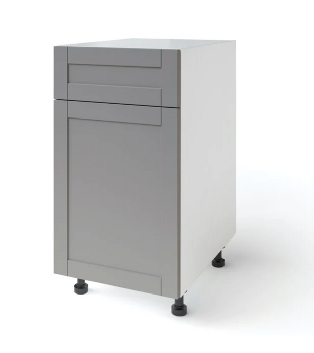 Home One Door, Single Drawer Cabinet, 18 Inch furniture New Age Grey Left 