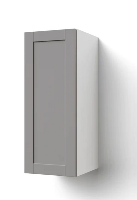 Home Extended Single Door Wall Cabinet 36.5H furniture New Age Grey Left 12''