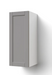 Home Extended Single Door Wall Cabinet 36.5H furniture New Age Grey Left 12''