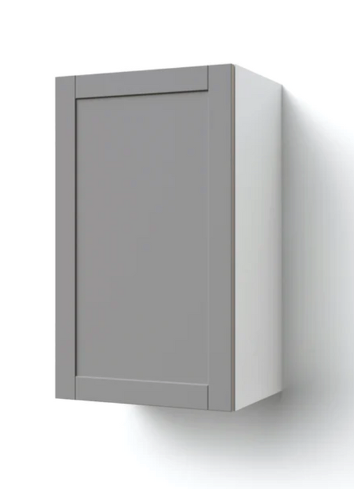 Home Single Door Wall Cabinet 30.6H furniture New Age Grey Left 18''