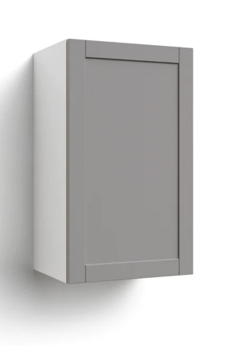 Home Single Door Wall Cabinet 30.6H furniture New Age Grey Right 18''