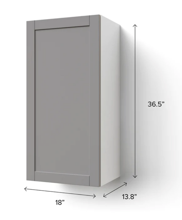 Home Extended Single Door Wall Cabinet 36.5H furniture New Age   
