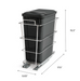 Pull Out Bin furniture New Age 35L  