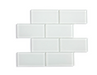 SUPER WHITE Glass Subway Tile Backsplash (11 Sq.ft. / Box) furniture New Age 20sq - 22.00 sq. ft. ( 2 Boxes )  